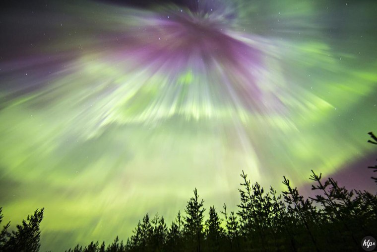 Aurora borealis in Finland