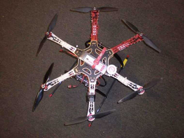 Image; Drone used to smuggle contraband into prison