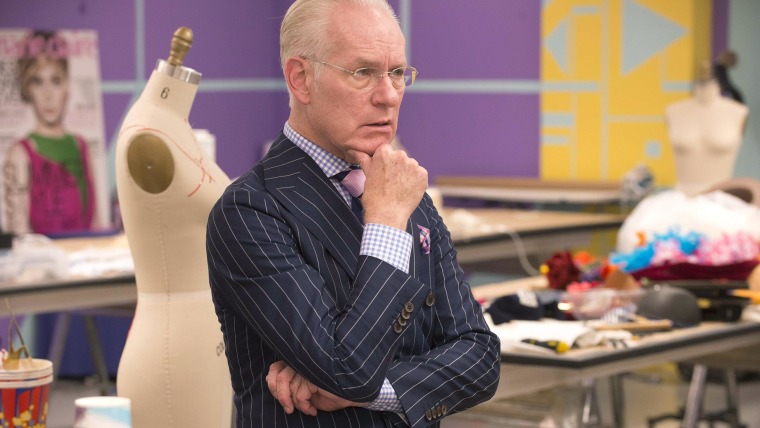 Tim Gunn makes it work on "Project Runway," but he never expected to.