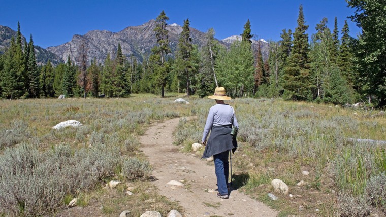 The Grand Teton National Park in Wyoming, which ranked in a new survey as the best state to retire.