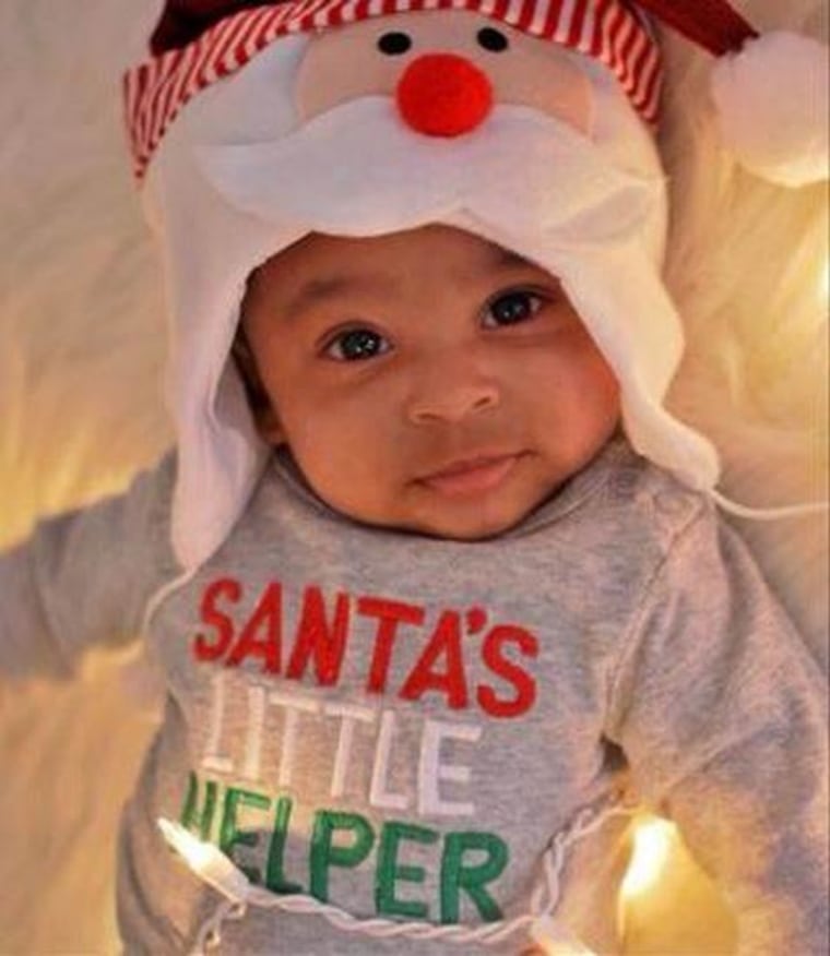 3 months old, Bentley's 1st Christmas
