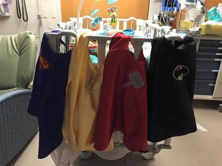 Vito has sported an assortment of superhero capes while fighting his brain tumor.