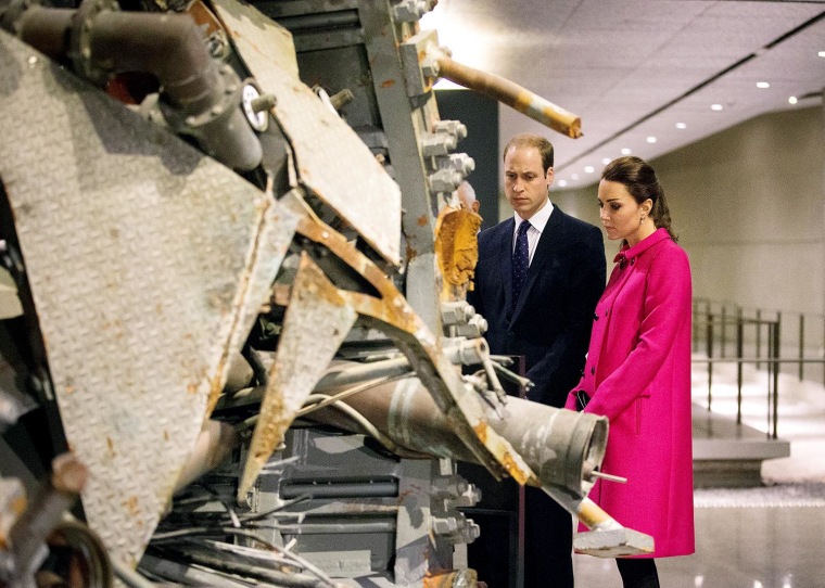 Image: Prince William, Princess Catherine at 9/11 Memorial