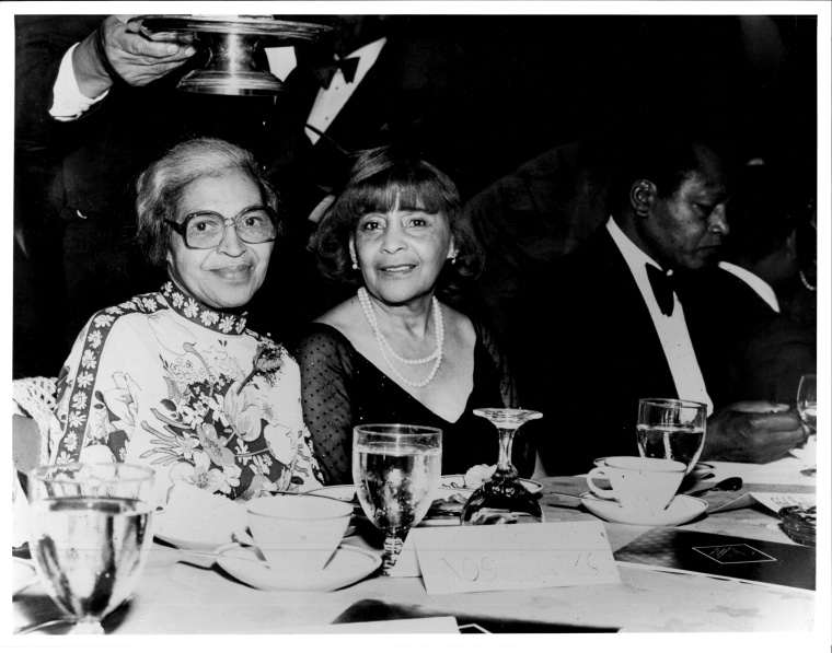 Rosa Parks, Ethel and Tom Brady at Urban League Affair.