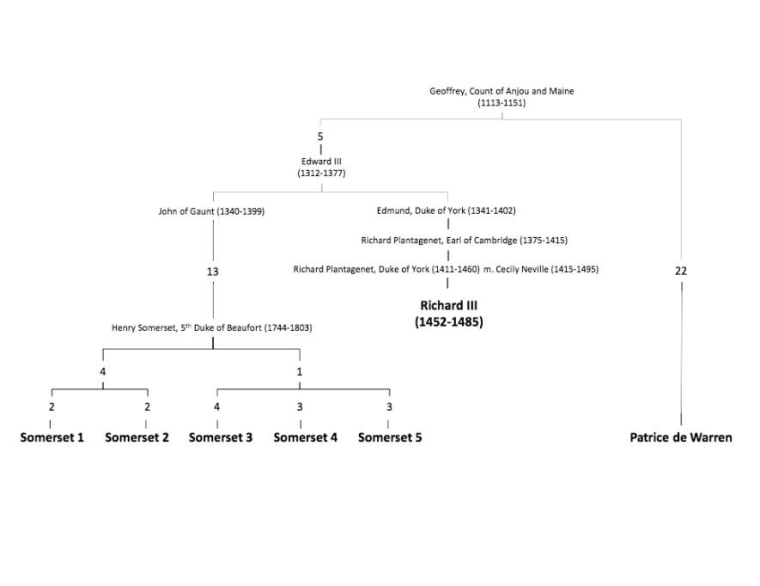 Image: Family tree of Richard III