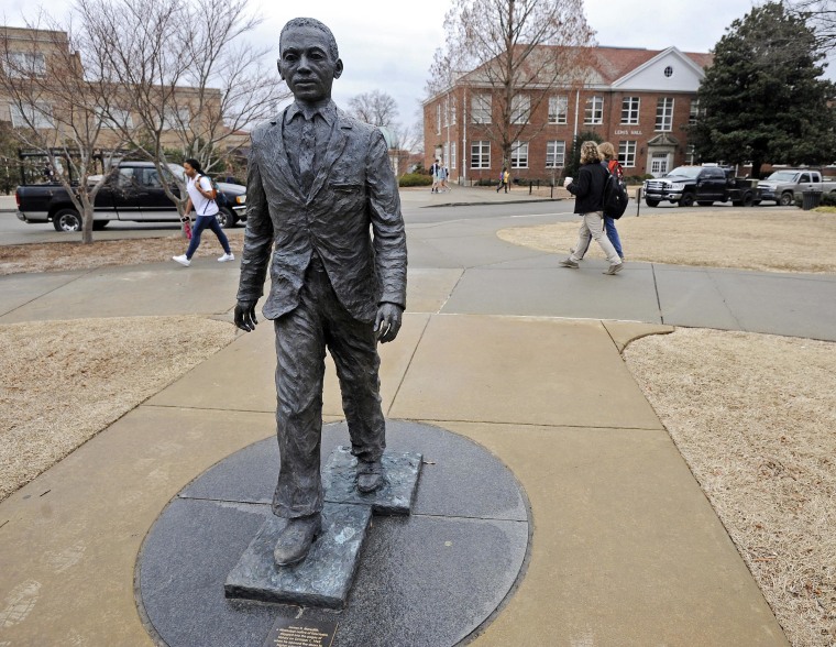 Graeme Phillip Harris of Alpharetta, Ga. has been indicted on federal civil rights charges connected to a noose being put on the statue of the student who integrated the university, the Justice Department said Friday, March 27. 