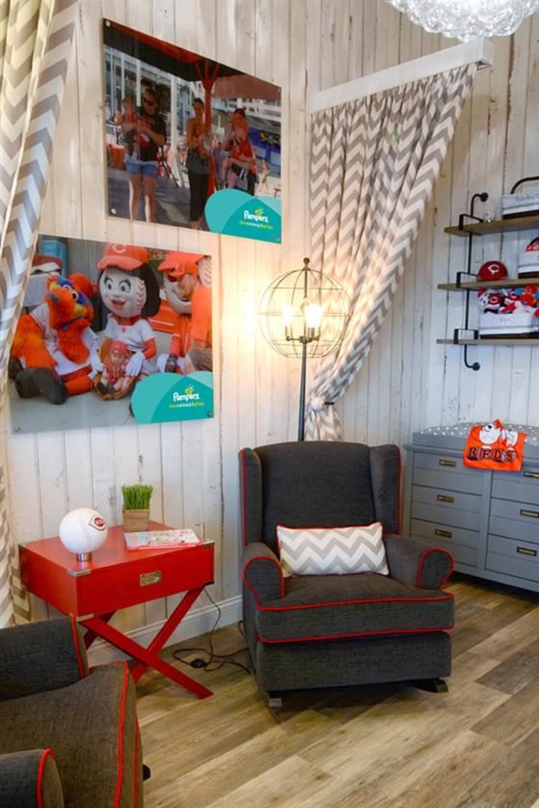 According to a Reds spokesman, the room appears to be first ballpark suite built exclusively as a quiet place for moms to feed and care for their babies.