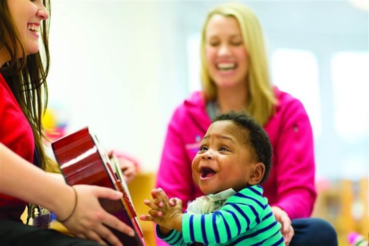 Play is a critical part of speech and motor development. Children with complex medical conditions have limited opportunities to engage in play, so this boy is taking part in music therapy and instrument exploration to facilitate speech and language goals.
