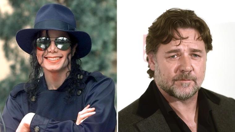 Michael Jackson and Russell Crowe.