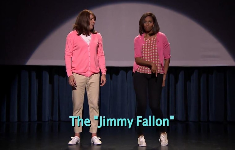 Michelle Obama and Jimmy Fallon "Evolution of Mom Dancing"
