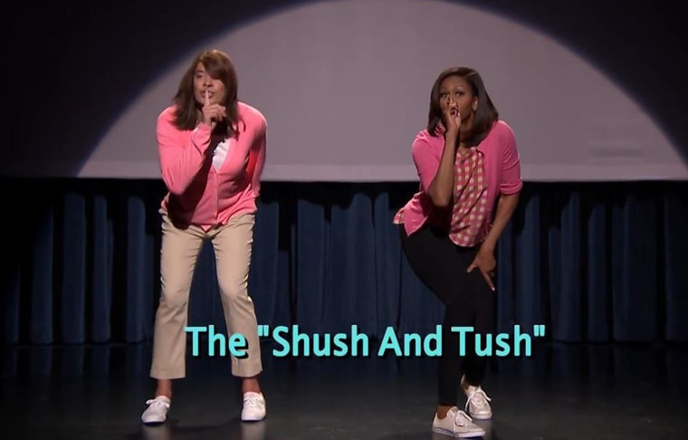 Michelle Obama and Jimmy Fallon "Evolution of Mom Dancing"