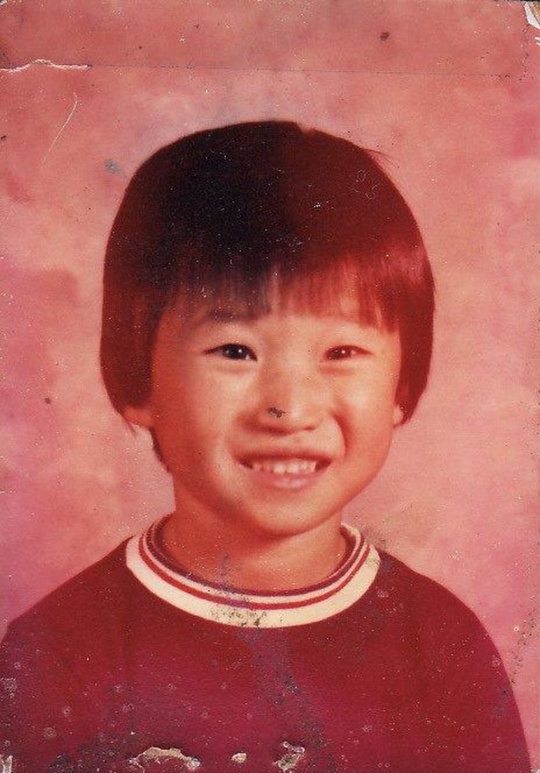 Adam Crapser as a child, born in South Korea and adopted by two American families who were physically and sexually abusive.
