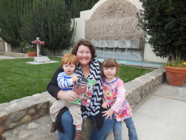 Arlene Williams, author of “C Is For Change,” with her children at the Cesar Chavez National Monument.