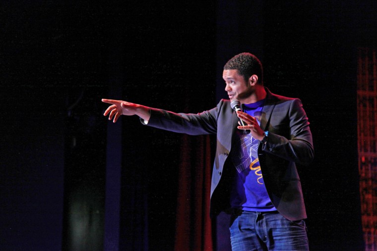 Trevor Noah appears in a publicity still from "You Laugh But It's True."