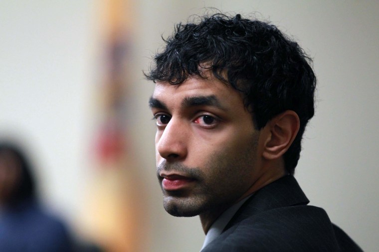 Image: Dharun Ravi, the former Rutgers University student waits before court proceedings