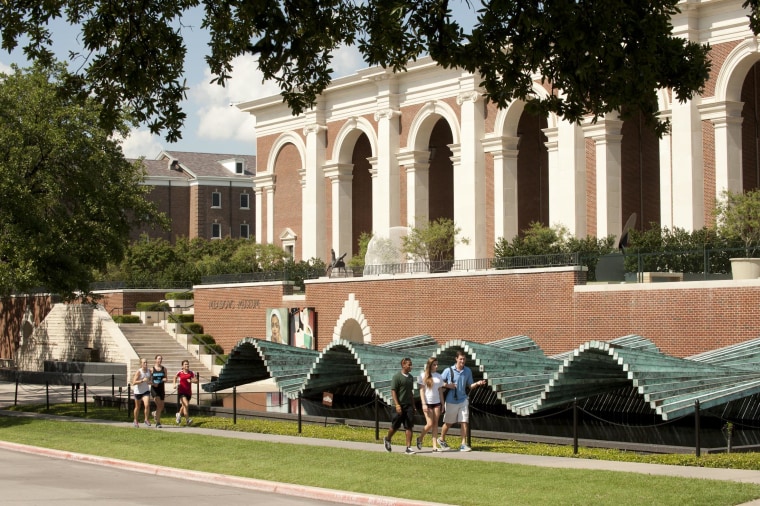 Exteriors of The Meadows Museum at Southern Methodist University in Dallas