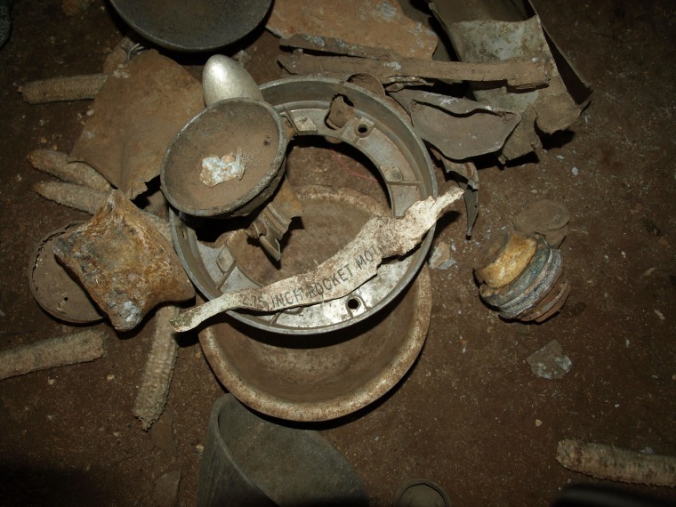 An example of the ordnance and scrap metal Suda and her team use to make their jewelry.