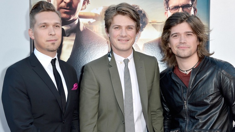 Recording artists Issac Hanson, Taylor Hanson and Zac Hanson of Hanson