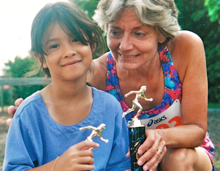 Rachel, Anne, and Dave Park have run 10 marathons together as a family.