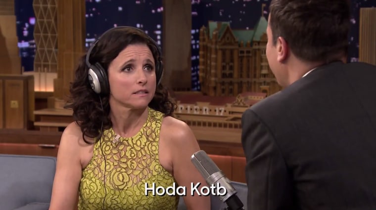 Julia Louis-Dreyfus plays Whisper Challenge on "Tonight."