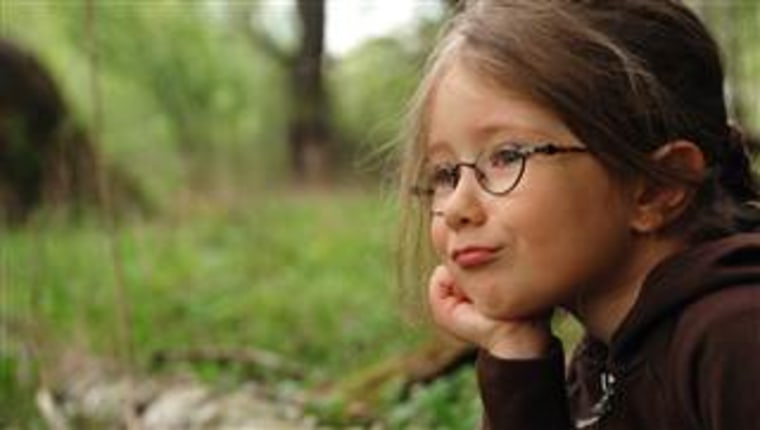A new study suggests that a child's vision in first grade can predict whether he or she might become nearsighted by middle school.