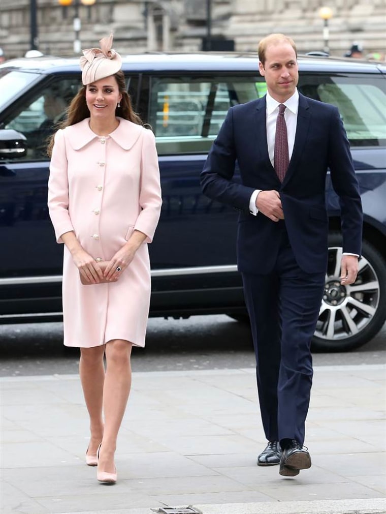 Catherine, Duchess of Cambridge and Prince William, Duke of Cambridge attend the Observance for Commonwealth Day Service At Westminster Abbey on March 9, 2015 in London, England.