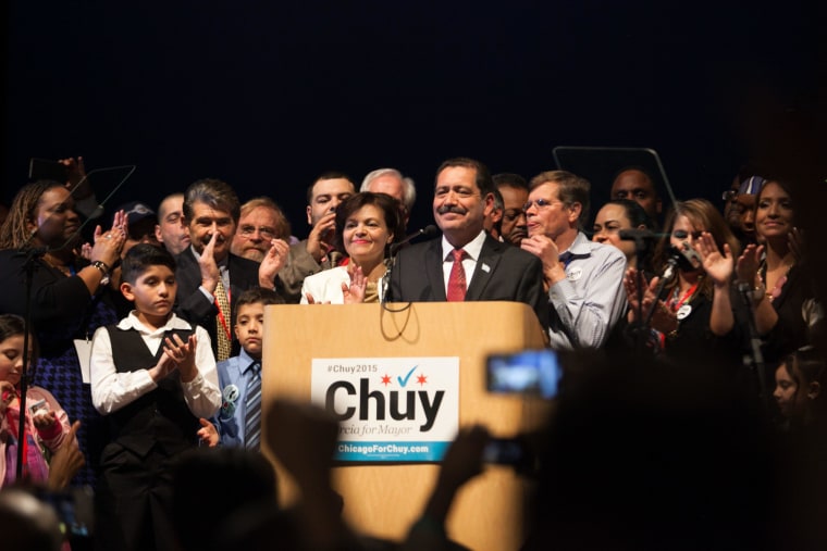 Image: Chicago Holds Run-Off Election For Mayor