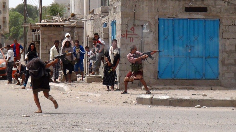 Image: Clashes in Aden, Yemen