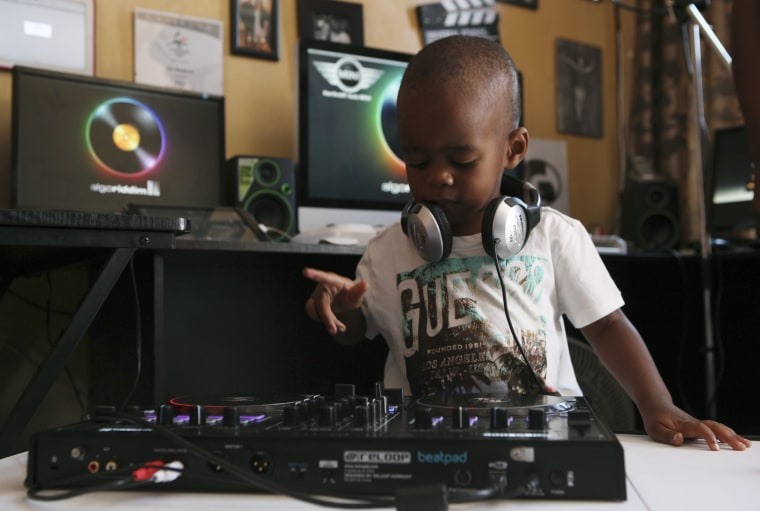 DJ AJ, 2YearOld Oratilwe Hlongwane, Dazzles Fans in South Africa