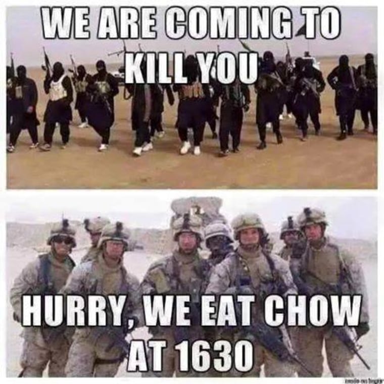Image mocking ISIS threats