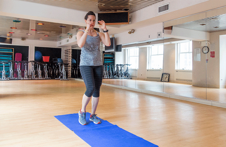 Jenna Wolfe fitness: Drop kick