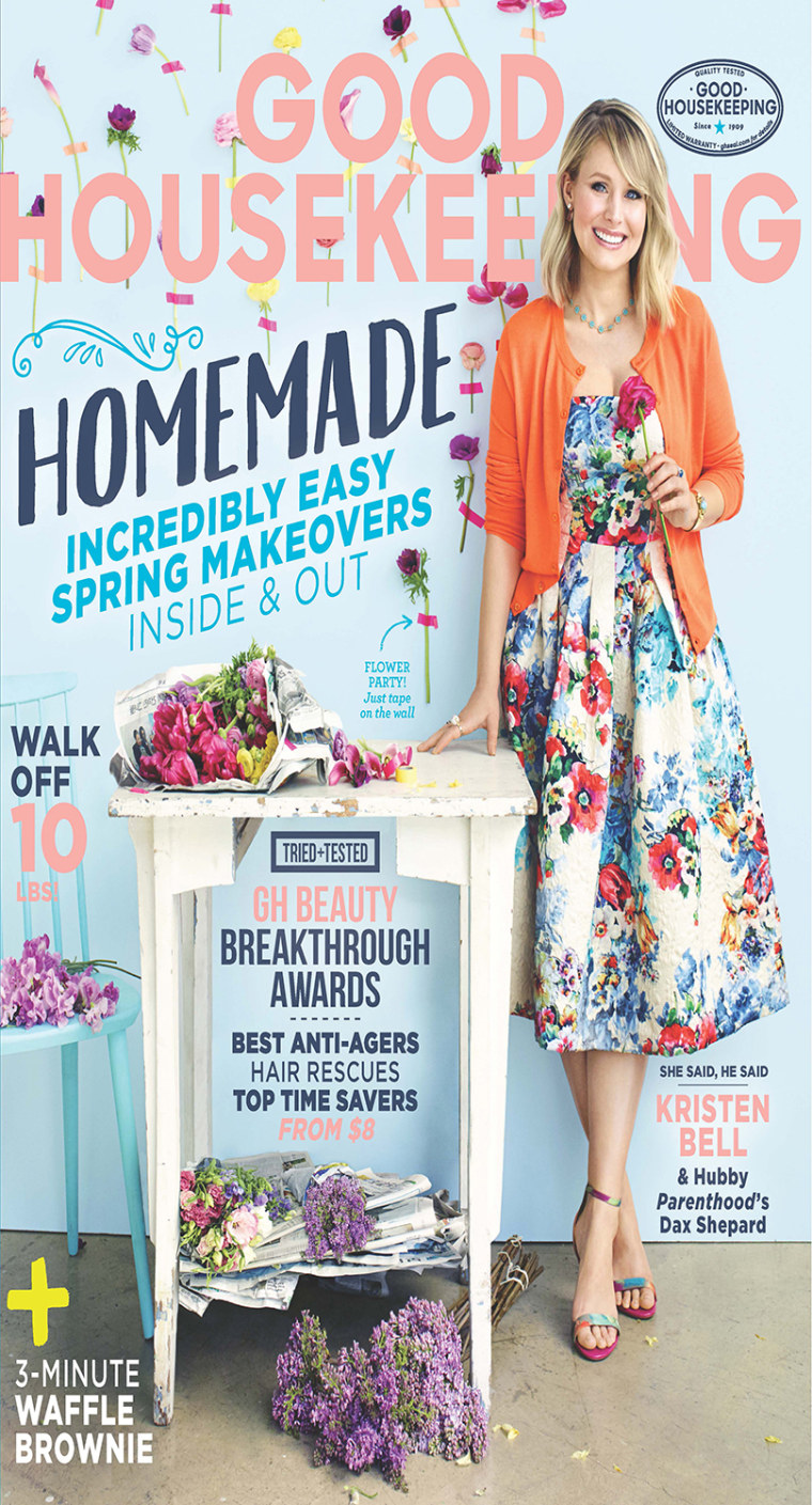 Kristen Bell  interview with Good Housekeeping May 2015