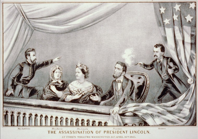 Image: Lithograph of Lincoln Assassination