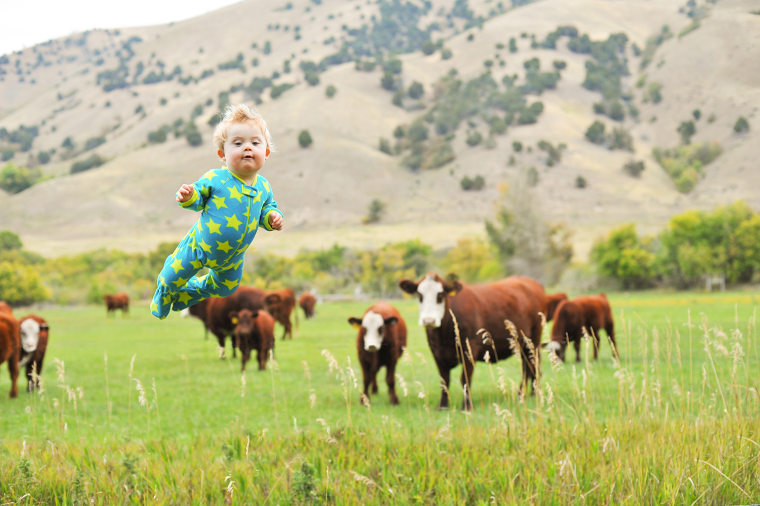 Image: Boy flies in photo series