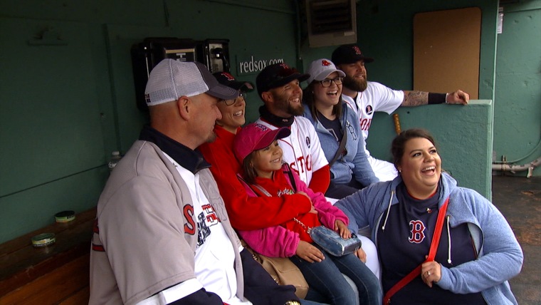 Brian Peterson in Fenway Park.