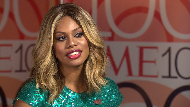 Laverne Cox, one of TIME's 100 most-influential people, speaks with TODAY's Matt Lauer