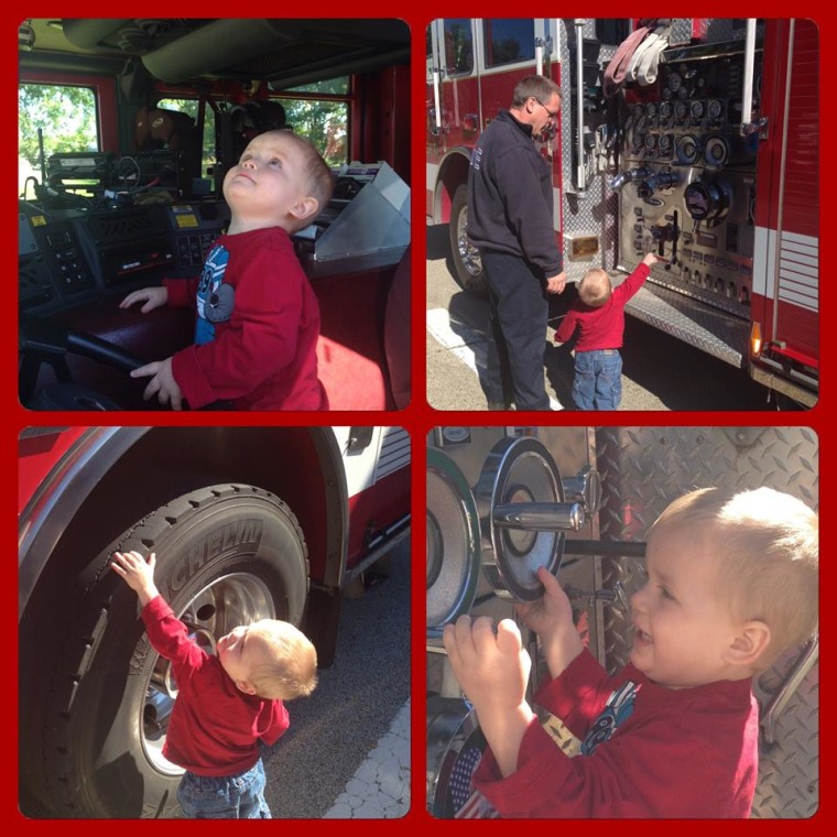 Kaden stopped by at the fire station to make sure everything was in working order and Daddy would be safe at work, Lorrie Venzon writes.