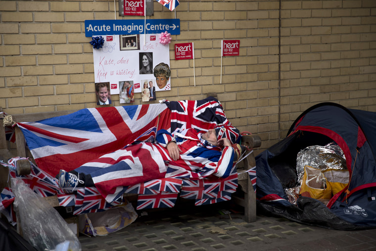 Royal baby campout