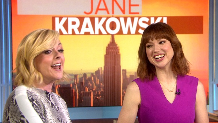 Ellie Kemper and Jane Krakowski on the TODAY show April 24, 2015.