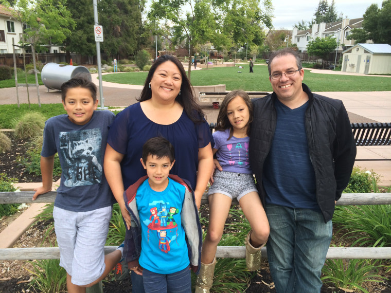 Image: Malisa with her mom, Michelle Honda-Phillips, dad Travis Phillips and brothers Zachary and Trey