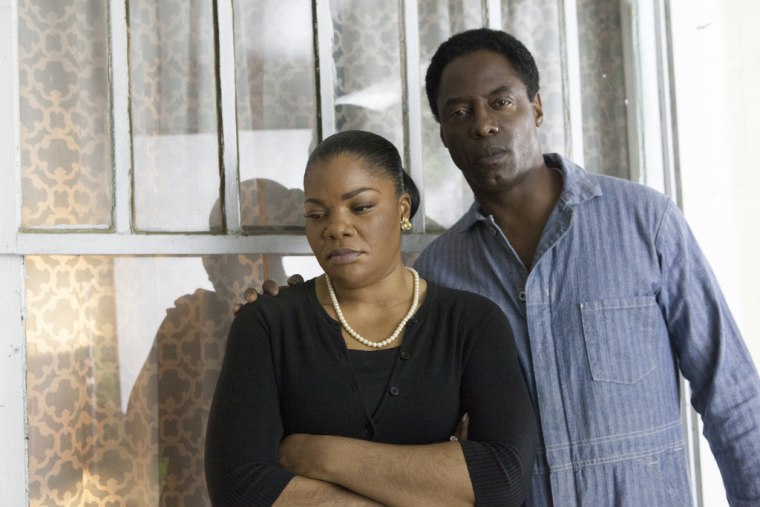 Isaiah Washington and Mo'Nique star as 'Lance and Claire Rousseau' in 'Blackbird.'