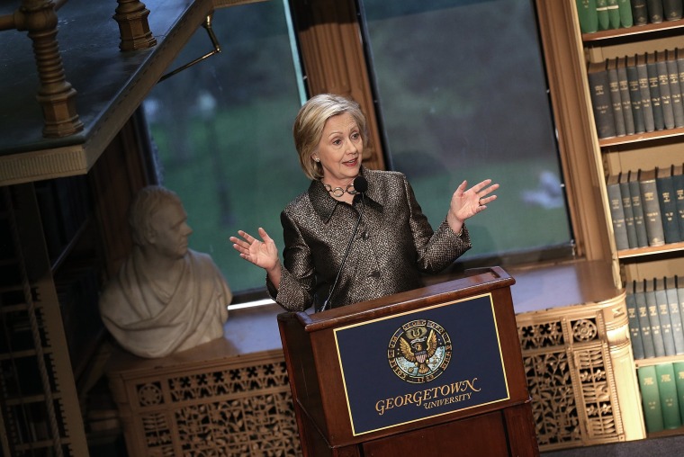 Image: Hillary Clinton Attends Georgetown Institute For Women, Peace And Security Award Ceremony