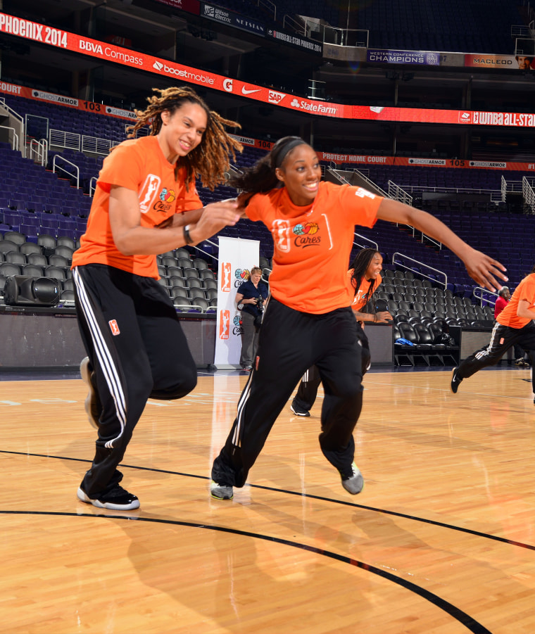 Image: WNBA Star Brittney Griner and Fiancee Glory Johnson