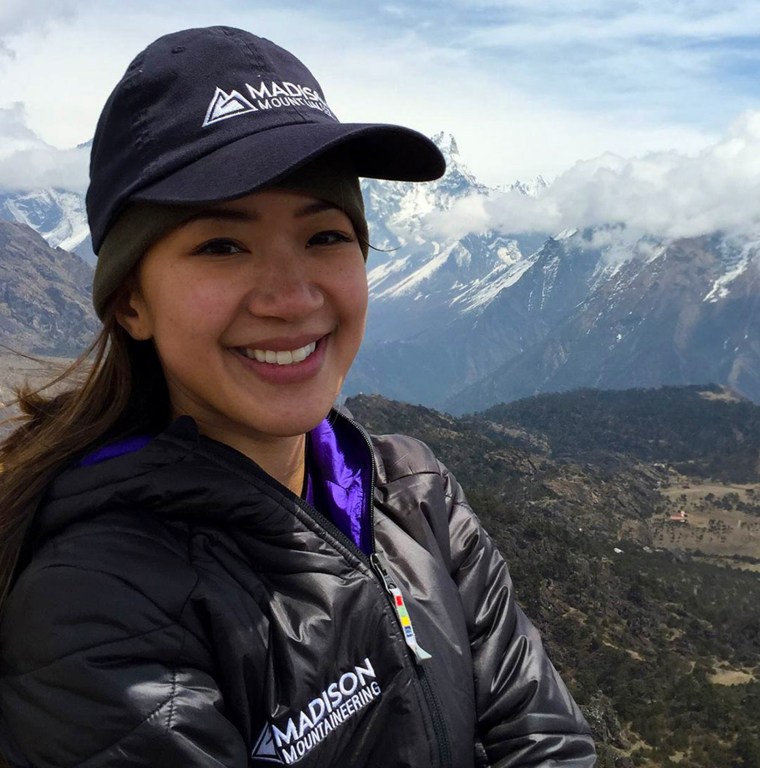 Image: Eve Girawong was killed in an avalanche on Mount Everest triggered by the 7.8 earthquake that struck Nepal.