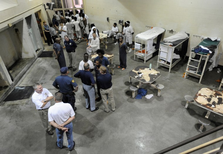 Image: The Iberia Parish Jail in New Iberia, Louisiana during a 2008 jail tour.