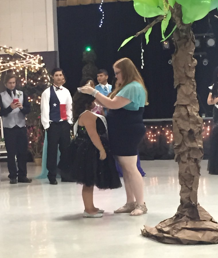 Cesyli Prieto is crowned prom queen of McCamey High School.