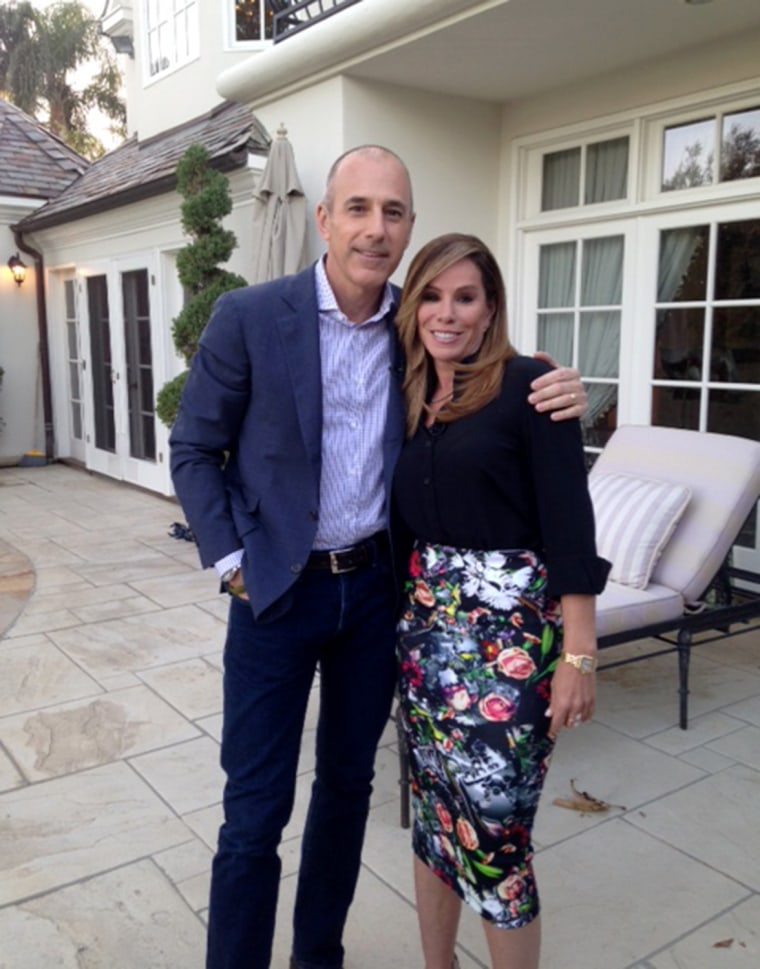 Matt Lauer and Melissa Rivers