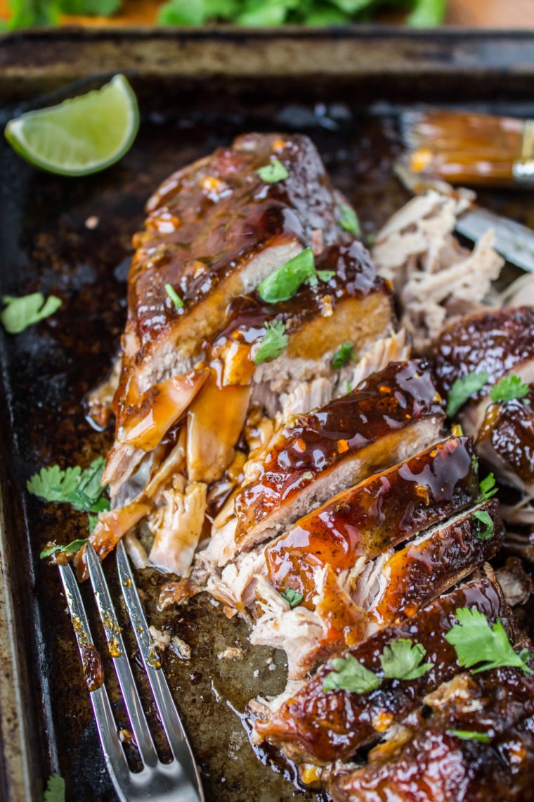 Slow-cooker Asian pork tenderloin with ginger glaze