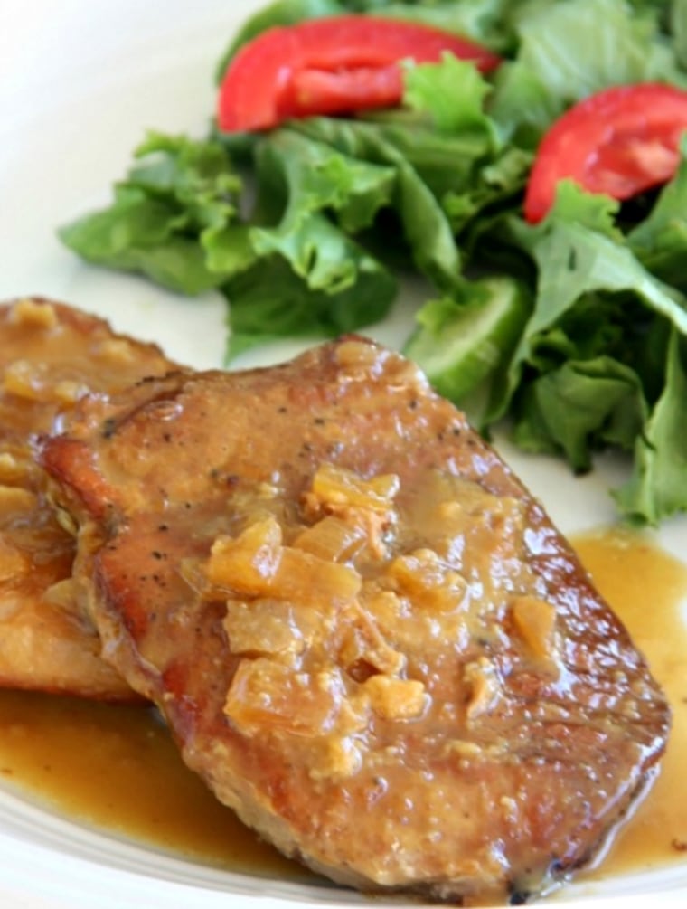 Slow-cooker maple Dijon pork chops