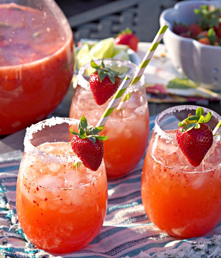 Strawberry margarita punch